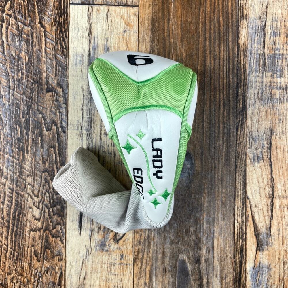 Tour Edge Lady Edge #6 Hybrid Wood Fairway White and Green Golf Headcover